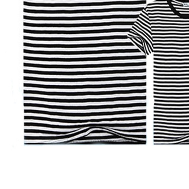 Baby & Kids Matching Outfits | Family Look T shirt Family Sets Striped Street Black Short Sleeve Active Matching Outfits - JM312