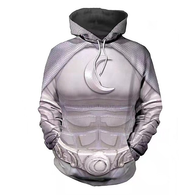 Toys & Hobbies Cosplay & Costumes | Inspired by Moon Knight Avengers Hoodie Anime 100% Polyester Anime Classic Street Style Hood