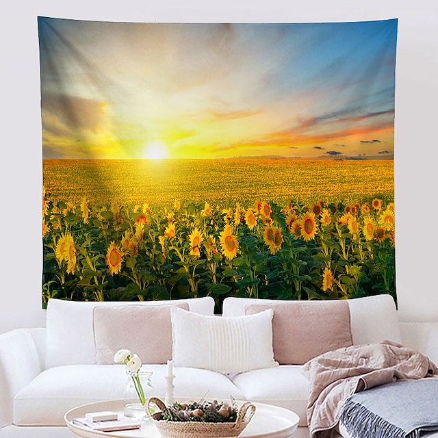 Home & Garden Home Decor | Sunflower Wall Tapestry Art Decor Blanket Curtain Hanging Home Bedroom Living Room Decoration Polyest