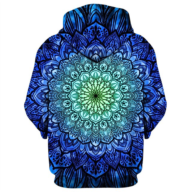 Mens Clothing Mens Hoodies & Sweatshirts | Mens Unisex Pullover Hoodie Sweatshirt Floral Graphic Prints Print Daily Sports 3D Pr