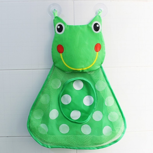 Home & Garden Home Decor | Baby Bath Toys Cute Duck Frog Net Mesh Toy Storage Bag Powerful Suction Cup Bath Game Bag Bathroom St