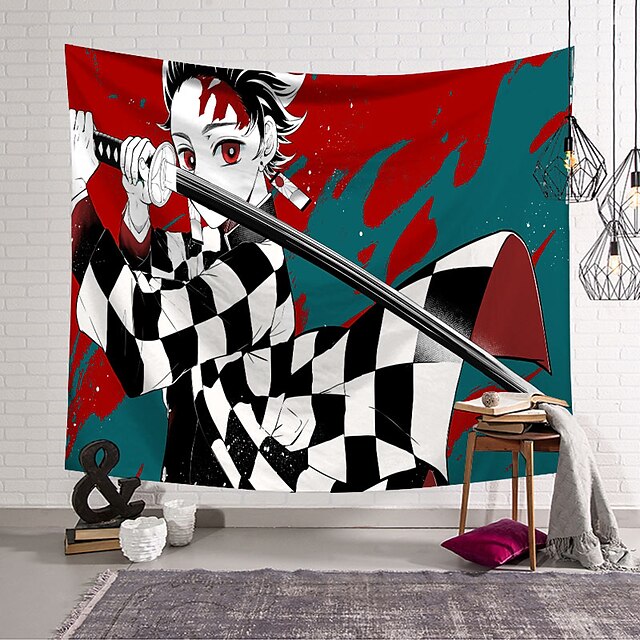 Home & Garden Home Decor | Demon Slayer Anime Wall Tapestry Art Decor Blanket Curtain Hanging Home Bedroom Living Room Decoratio