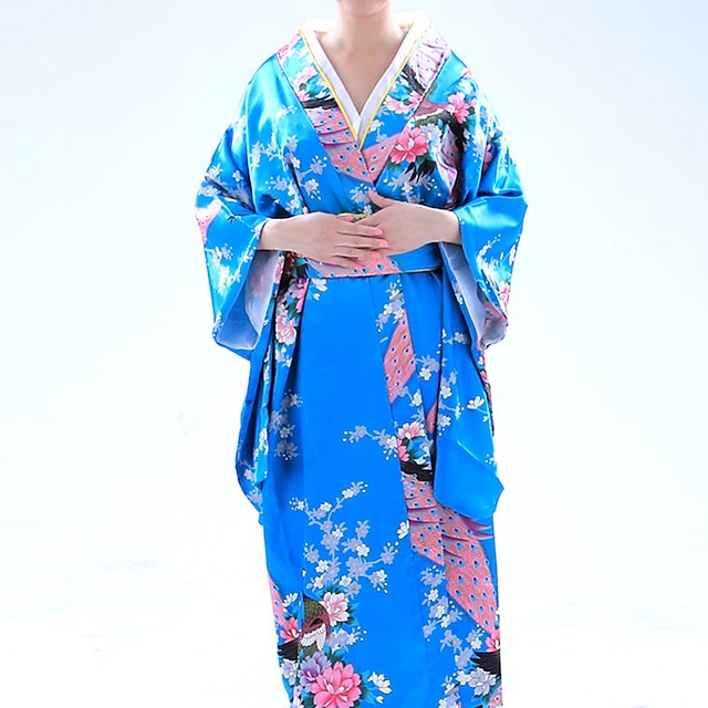 Women's Yukata Robe Kimono Japanese Traditional Masquerade Adults