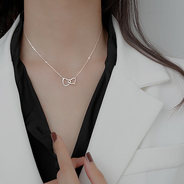  Women‘s Alloy Necklace Heart Shape For Family Gathering Going out Casual Daily Wedding Vintage Theme Jewellery