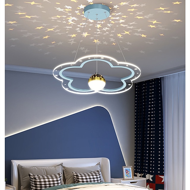  40 cm hanglamp led projector licht romantische bloem design lamp moderne kinderkamer lamp