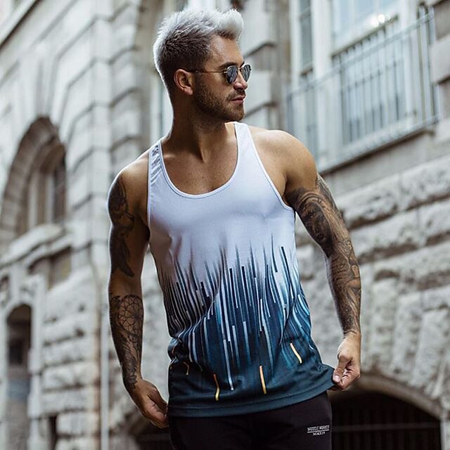 Sports & Outdoors Running, Jogging & Walking | Mens Sleeveless Running Tank Top Workout Tank Tee Tshirt Top Athletic Breathable 