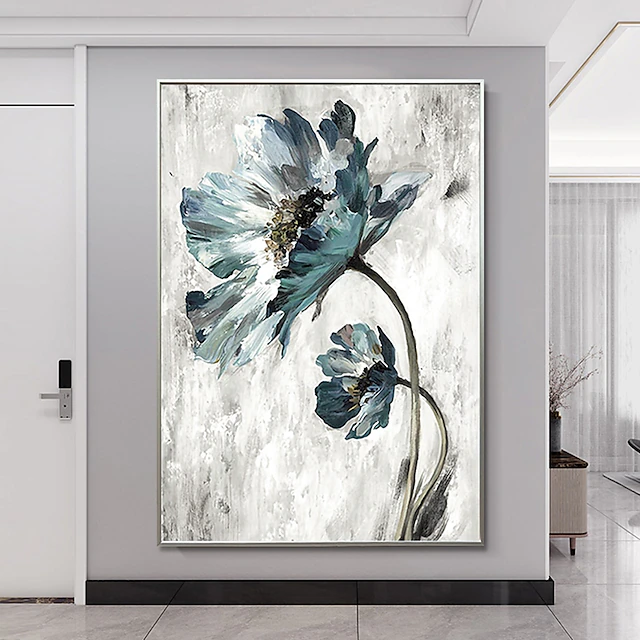 Mintura Handmade Flowers Oil Painting On Canvas Wall Art Decoration Modern Abstract Picture For Home Decor Rolled Frameless Unstretched Painting 14