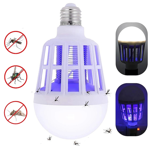  bug zapper izzók 15w ac110/220v led szúnyogölő izzó e27 led izzó otthoni világítás bug zapper trap lámpa rovar szúnyogriasztó lámpa