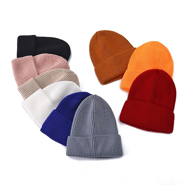 Shoes & Bags Fashion Accessories | Fashion Hip Hop Beanie Knitted Hat Men Women Winter Warm Brimless Baggy Melon Cap Fisherman B