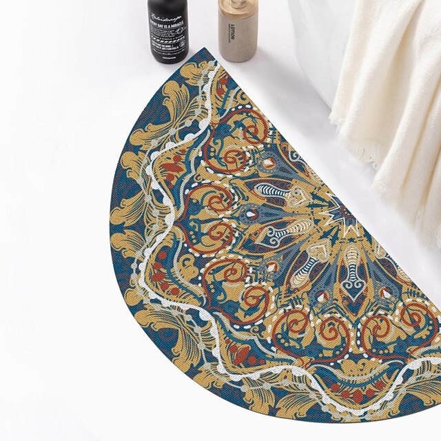 Halbrunde Fußmatte 40x80cm | Rutschfester Schuhkratzer | PVC Material | Für Innen & Außen