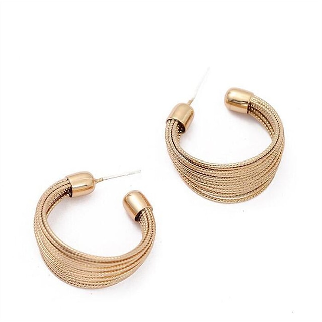 Shoes & Bags Fashion Accessories | May pollyNew fashion brushed circle metal Earrings - NJ42420