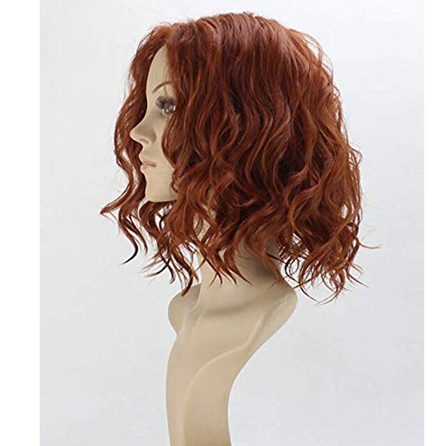 Beauty & Hair Wigs & Hair Pieces | Black Widow Cosplay Hair Wigs the Avengers Cosplay Synthetic Short Brown Curly Wig for Women 