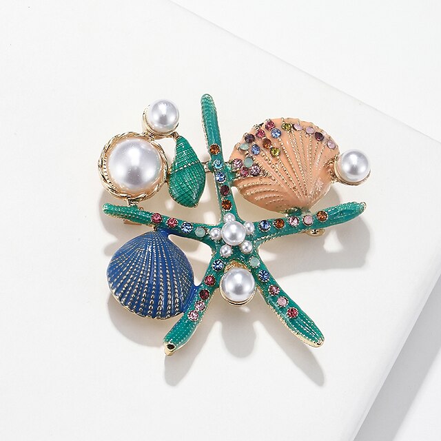 Shoes & Bags Fashion Accessories | Womens Brooches Tropical Happy Stylish Artistic Simple Fashion Holiday Pearl Brooch Jewelry R