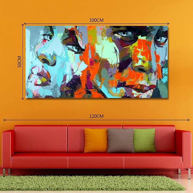 Home & Garden Wall Art | Oil Painting Handmade Hand Painted Wall Art Abstract People by Knife Canvas Painting Home Decoration De