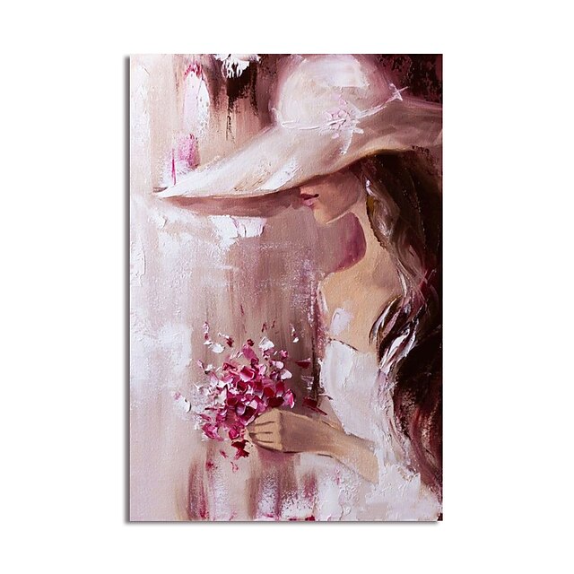  Oil Painting Handmade Hand Painted Wall Art Abstract People by Knife Canvas Painting Home Decoration Decor Stretched Frame Ready to Hang