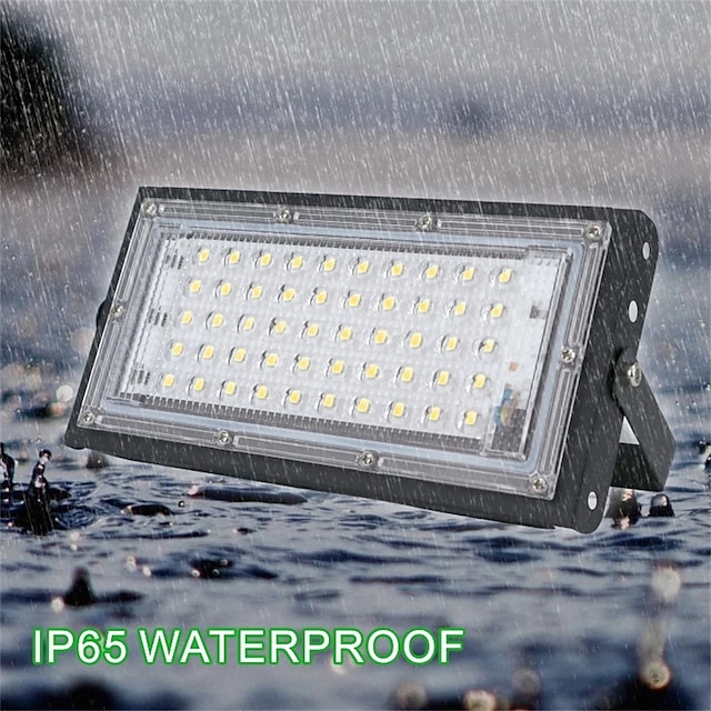  1/2 Uds luz de inundación led al aire libre 220v 240v reflector impermeable ip65 reflector proyector led exterieur foco foco