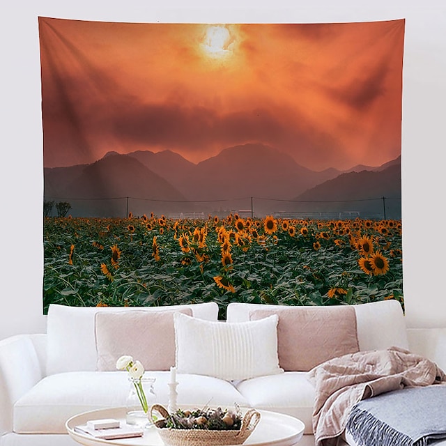 Home & Garden Home Decor | Sunflower Wall Tapestry Art Decor Blanket Curtain Hanging Home Bedroom Living Room Decoration Polyest