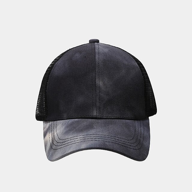 Shoes & Bags Fashion Accessories | 1pcs Ponytail Baseball Cap Women Distressed Washed Cotton Trucker Caps Casual Summer Snapback