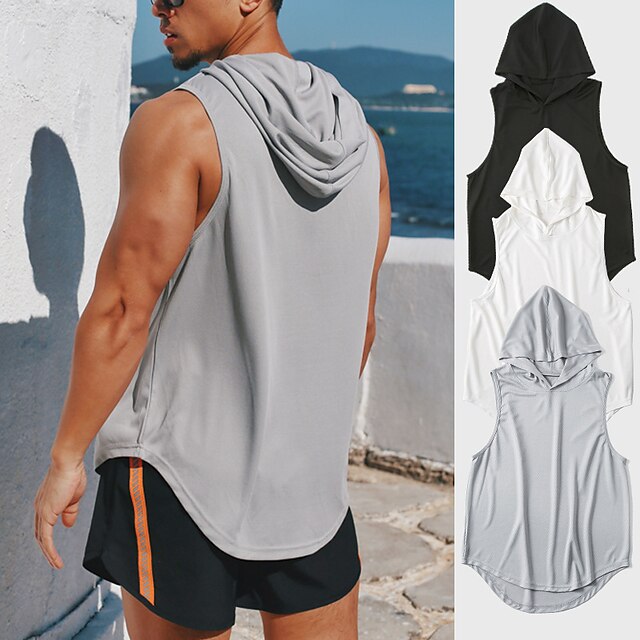 Sports & Outdoors Running, Jogging & Walking | Mens Sleeveless Workout Tank Top Running Tank Top Tee Tshirt Shirt Athletic Breat