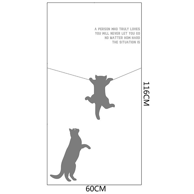 Home & Garden Home Decor | Window Covering Film Static Privacy Window-climbing Kitten Decoration Self Adhesive for UV Blocking H