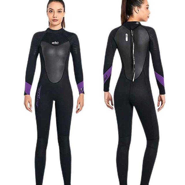 Sports & Outdoors Surfing, Diving & Snorkeling | Dive&Sail Womens Full Wetsuit 3mm SCR Neoprene Diving Suit Thermal Warm Windpro