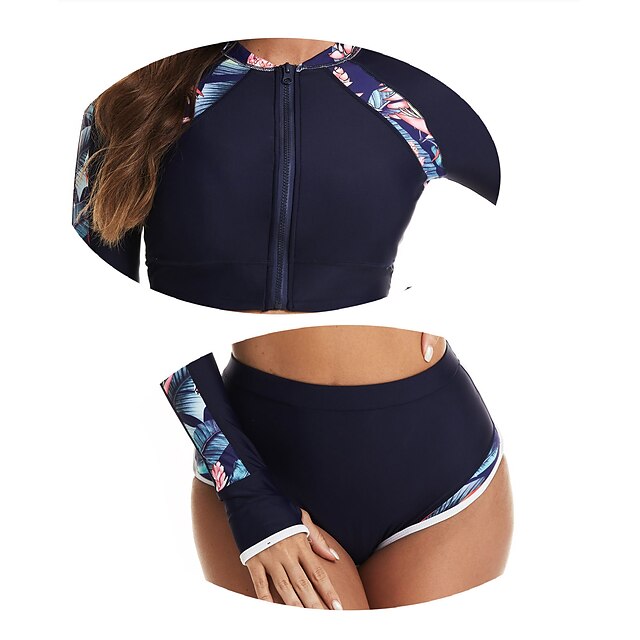 Sports & Outdoors Surfing, Diving & Snorkeling | Womens Rash guard Swimsuit Two Piece Swimsuit UV Sun Protection UPF50+ Quick Dr