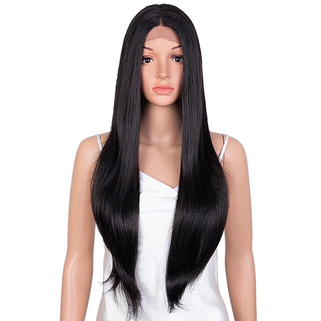 Beauty & Hair Wigs & Hair Pieces | Middle Part Natural High Temperature Fiber Ombre Blond 31 Long Natural Hairline Body Wave For