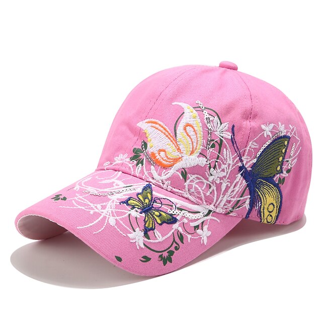 Shoes & Bags Fashion Accessories | Spring Autumn Women Butterflies Flower Embroidery Caps Girl Sun Hats Casual Snapback Caps Bas