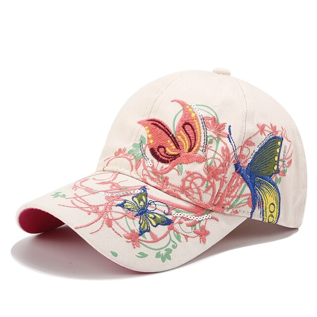 Shoes & Bags Fashion Accessories | Spring Autumn Women Butterflies Flower Embroidery Caps Girl Sun Hats Casual Snapback Caps Bas