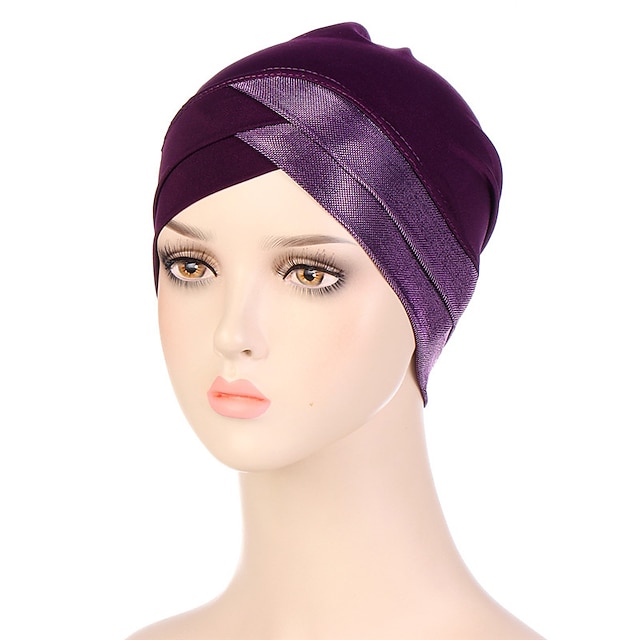 Shoes & Bags Fashion Accessories | 1 pcs Womens Boho Turban Home Daily Solid / Plain Color - WJ38007