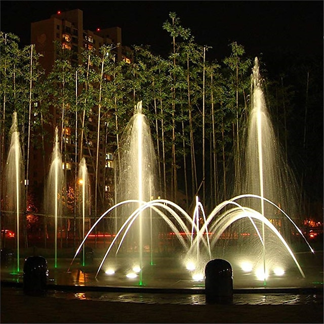  1/2 sztuk fontanna basen oświetlenie do stawu dc12v 10w podwodne akwarium reflektor żarówka wodoodporna lampa;