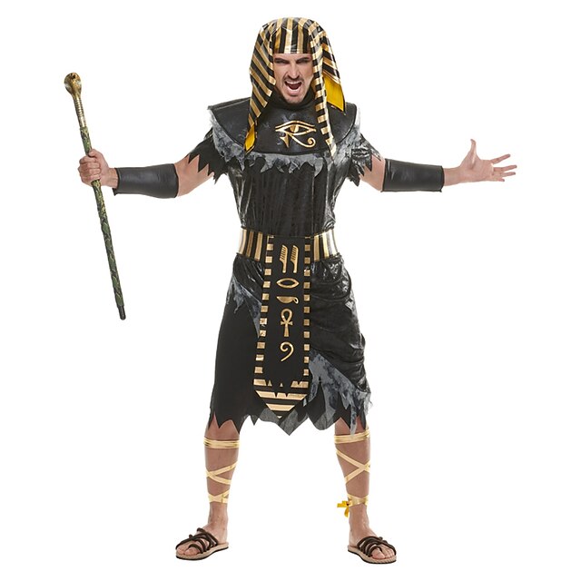 Toys & Hobbies Cosplay & Costumes | Pharaoh Retro Vintage Ancient Egypt Cosplay Costume Outfits Mens Costume Black Vintage Cospl