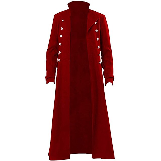 Retro Vintage Punk & Gothic Medieval 17th Century Coat Trench Coat ...