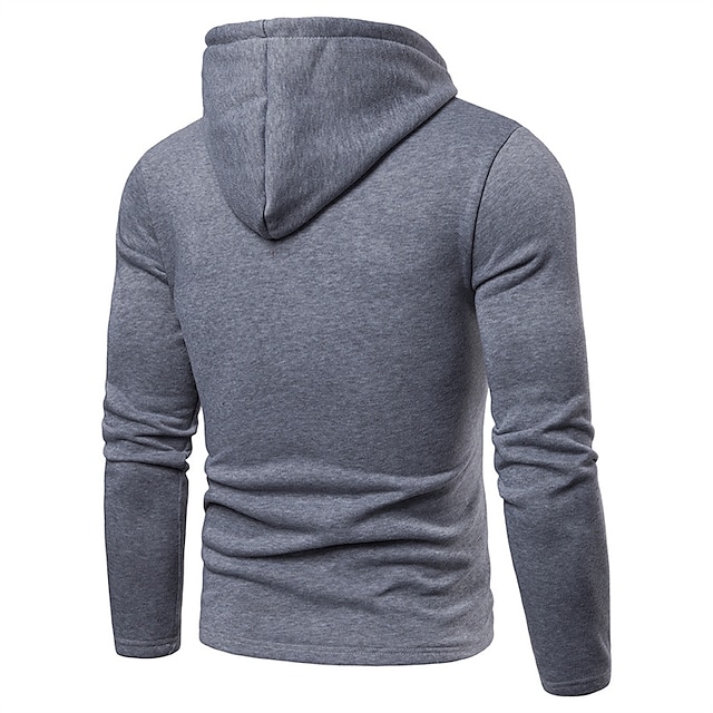 Mens Clothing Mens Hoodies & Sweatshirts | Mens Hoodie Pullover Hoodie Sweatshirt Solid Color Front Pocket Casual Daily Holiday 