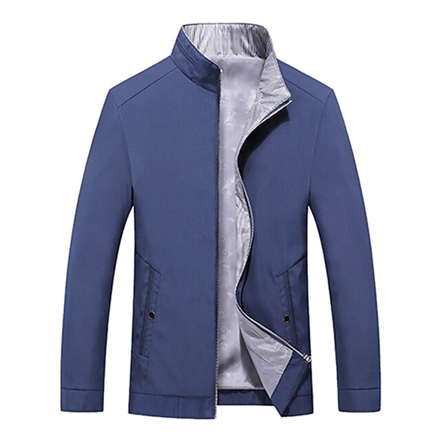 Mens Clothing Mens Outerwear | Mens Jacket Daily Winter Regular Coat Regular Fit Windproof Breathable Business Jacket Long Sleev