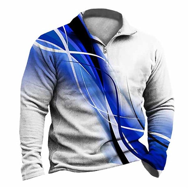 Mens Clothing Mens Hoodies & Sweatshirts | Mens Unisex Zip Up Sweatshirt Pullover Color Block Graphic Prints Zipper Print Daily 