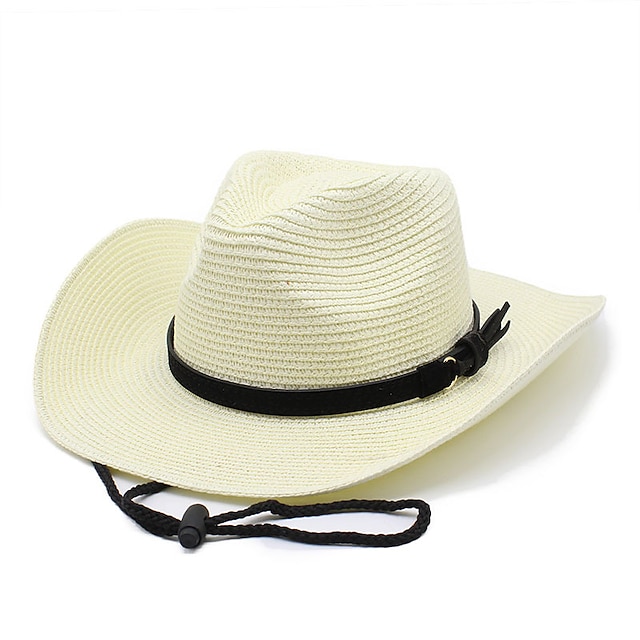 Shoes & Bags Fashion Accessories | Fashion New Summer Cowboy Hat Casual Sunscreen Foldable Breathable Straw Hat Solid Color Unis