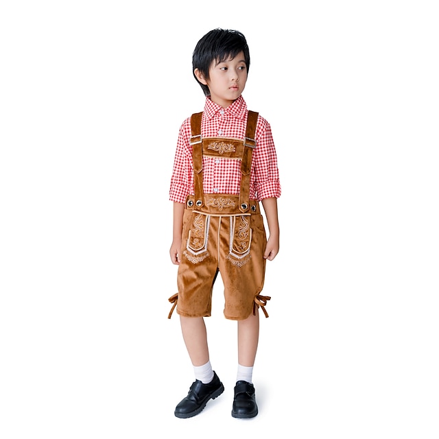 Toys & Hobbies Cosplay & Costumes | Oktoberfest Beer International Beer Festival Lederhosen Boys Blouse Shorts Bavarian Costume 