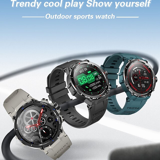  696 HM09 Smart Watch 1.32 inch Smartur Bluetooth Skridtæller Samtalepåmindelse Sleeptracker Kompatibel med Android iOS Herre Handsfree opkald Beskedpåmindelse Brugerdefineret opkald IP 67 31 mm