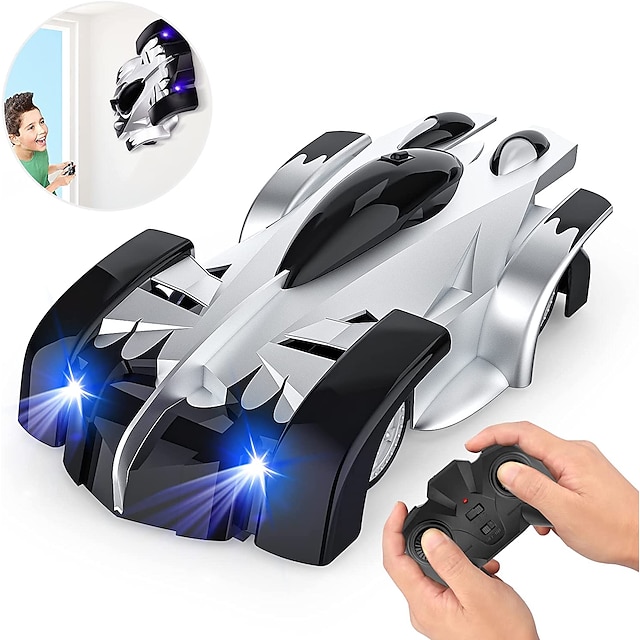  Wall Climbing Remote Control Car Dual Mode 360 Rotating RC Stunt Rechargeable High Speed Race Cars with Headlight Rechargeable Toys for Boys Gift for8-12 Year Old Kids