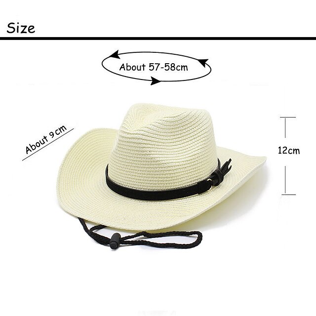 Shoes & Bags Fashion Accessories | Fashion New Summer Cowboy Hat Casual Sunscreen Foldable Breathable Straw Hat Solid Color Unis