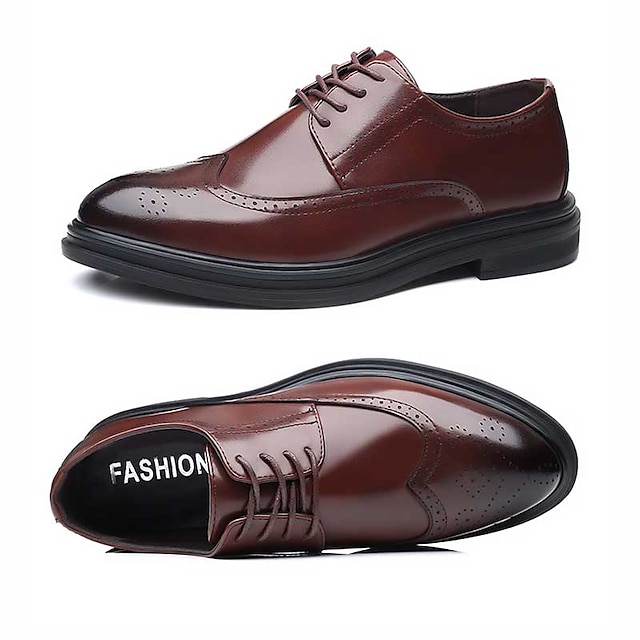 Men's Oxfords Brogue Wingtip Shoes Business Casual Daily Office ...