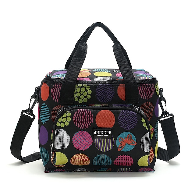  bolsa de almoço isolada à prova de vazamentos com ajustável & Recipiente de lancheira reutilizável durável alça de ombro removível para mulheres/homens/piquenique/trabalho/viagens/caminhadas/camping