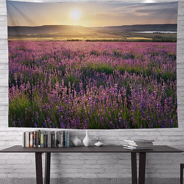 Home & Garden Home Decor | Lavender Wall Tapestry Art Decor Blanket Curtain Hanging Home Bedroom Living Room Decoration Polyeste