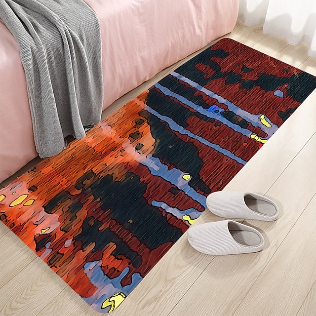 Home & Garden Bath Accessories | Abstract Series Digital Printing Floor Mat Modern Bath Mats Nonwoven / Memory Foam Novelty Bath