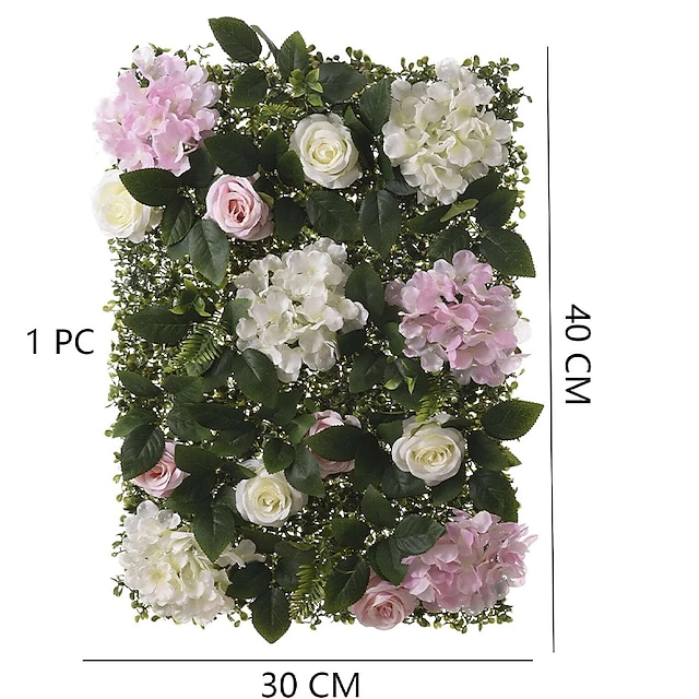 Home & Garden Home Decor | Artificial Flower Plastic European Rectangle Wall Flower Rectangle 1pc - ZD87733