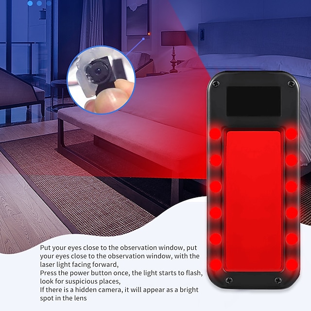 Tecno-10 Innovacion Hidden Camera Detectors Spy Camera Detector For Hotel, Travel, Office, Meeting Rooms, Spy Camera Finder Locates