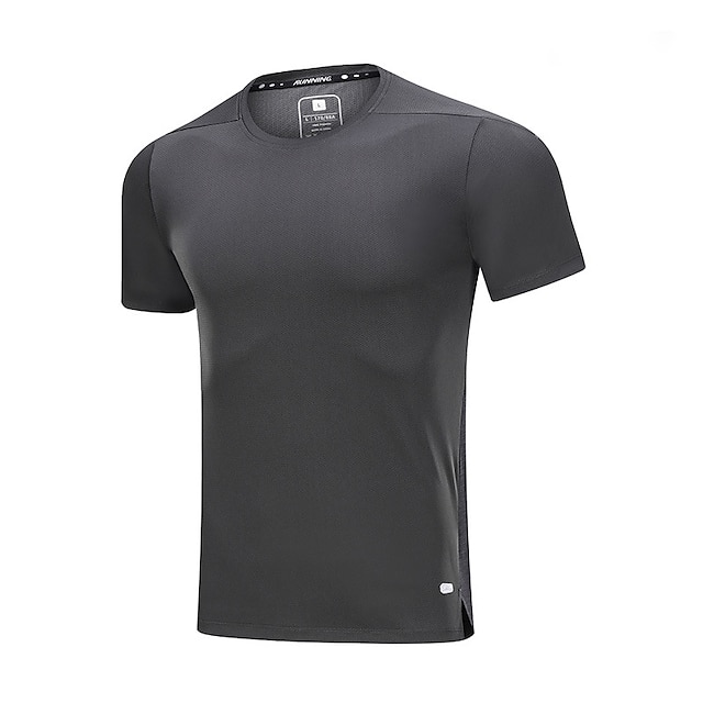 Sports & Outdoors Running, Jogging & Walking | Mens Running Shirt Tee Tshirt Top Athletic Breathable Quick Dry Moisture Wicking 