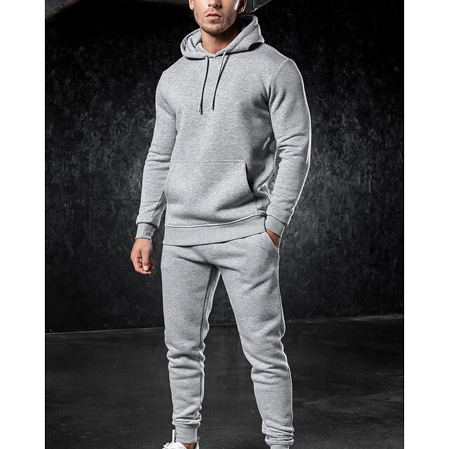 Sports & Outdoors Running, Jogging & Walking | Mens 2 Piece Tracksuit Sweatsuit Athletic Athleisure 2pcs Long Sleeve Breathable 