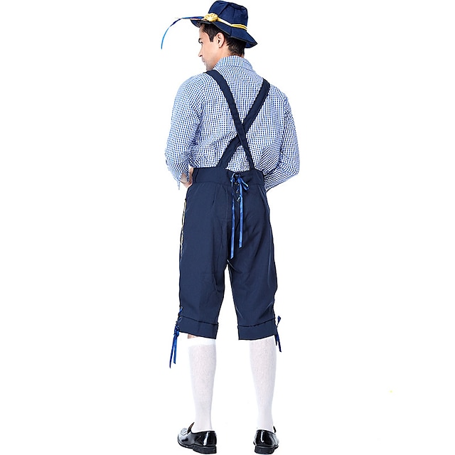 Toys & Hobbies Cosplay & Costumes | Oktoberfest Beer International Beer Festival Lederhosen Mens Blouse Shorts Hat Bavarian Cost